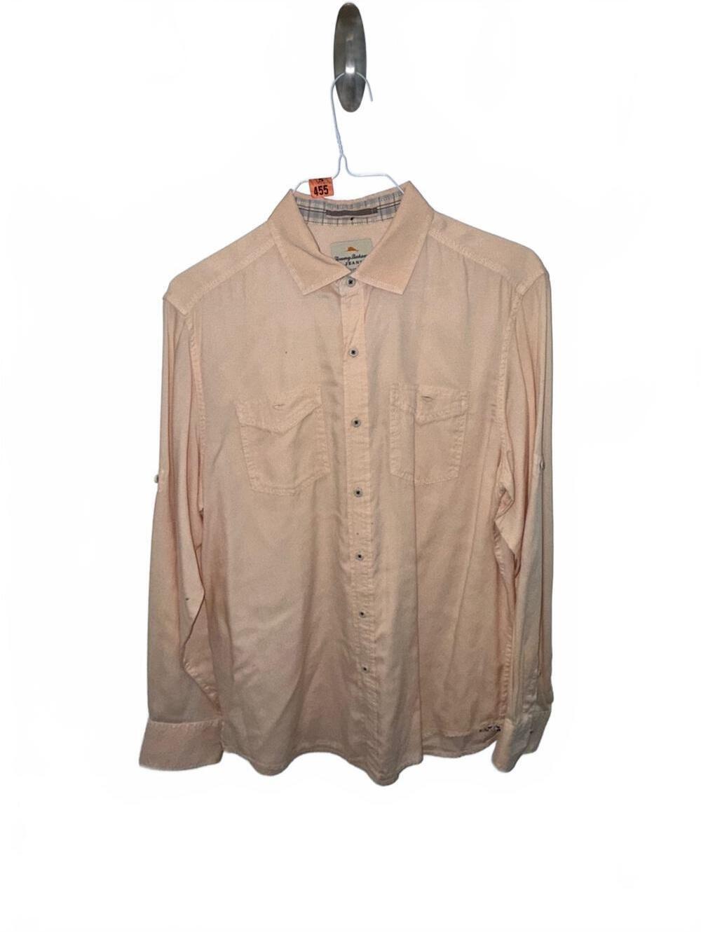 Tommy Bahama Men's Long-Sleeve Button-Down Shirt in Peach